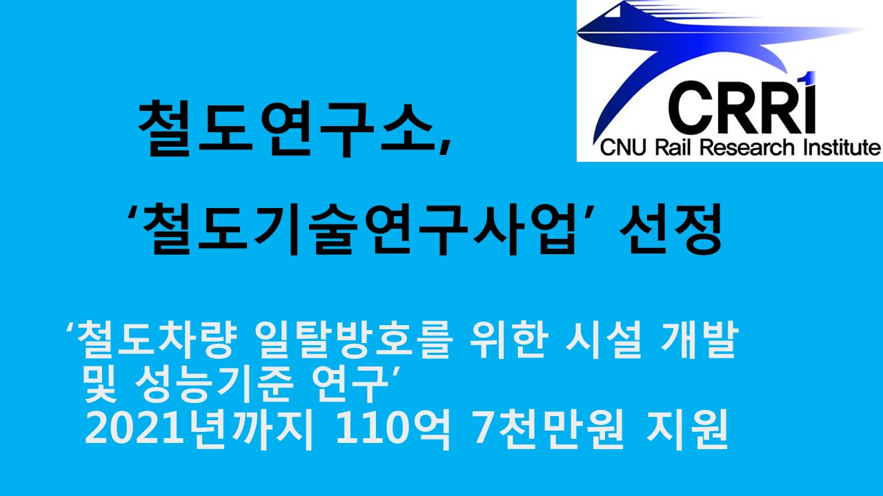 철도연구소, 철도기술연구사업 선정